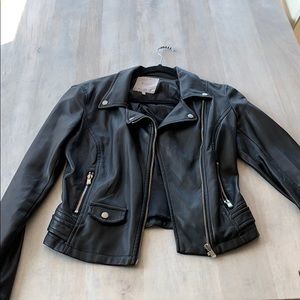 Black Leather Jacket XS